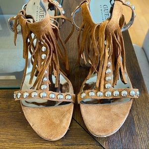 Brand New Guess Brown Suede Sandals